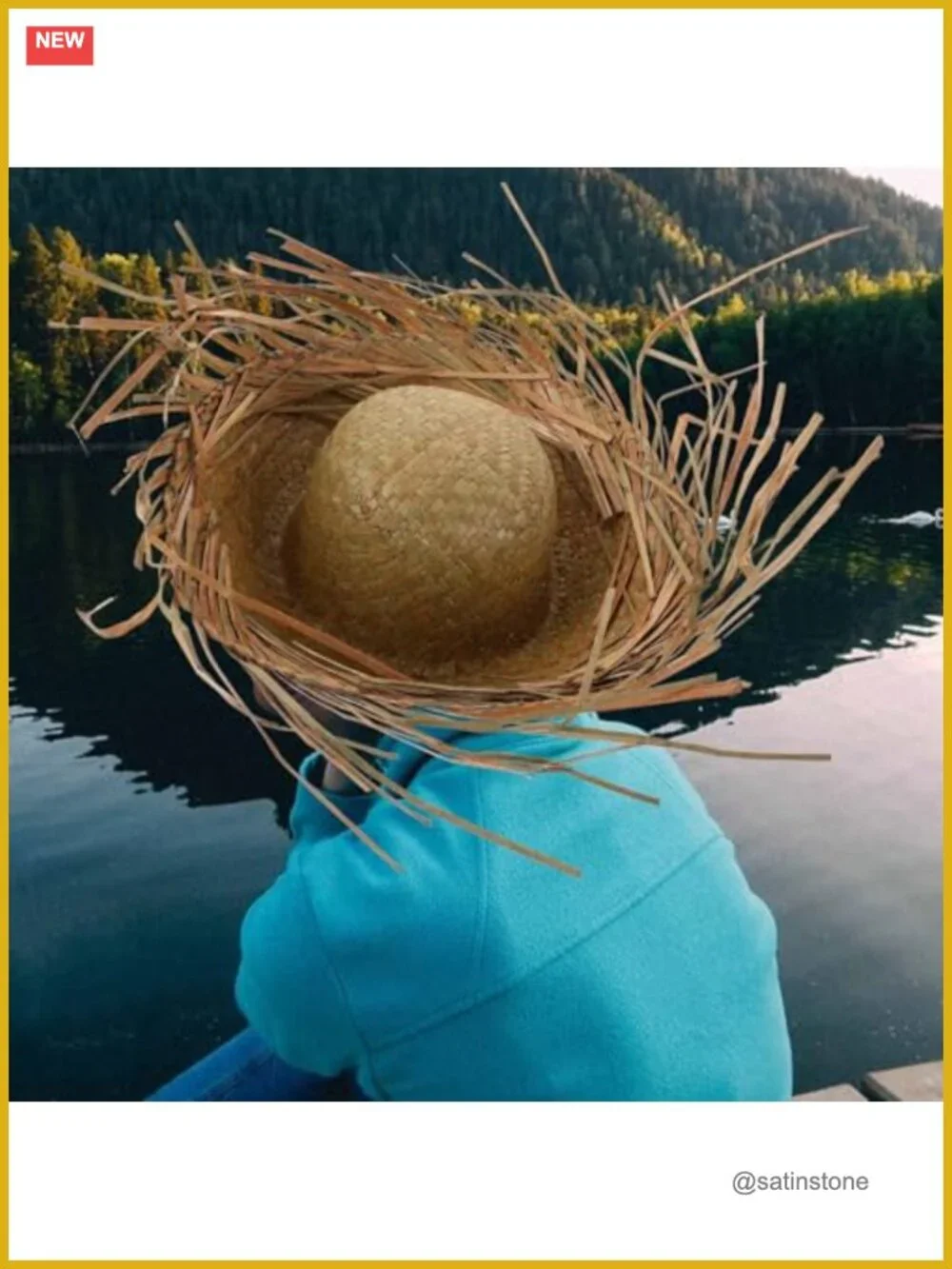 2-Pack Straw Woven Sun Hats Lightweight Breathable Summer Beach Hat